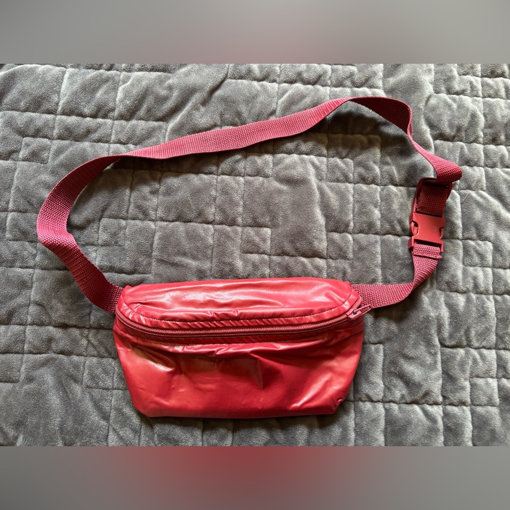 American Apparel Red Belt Bag/Fanny Pack small